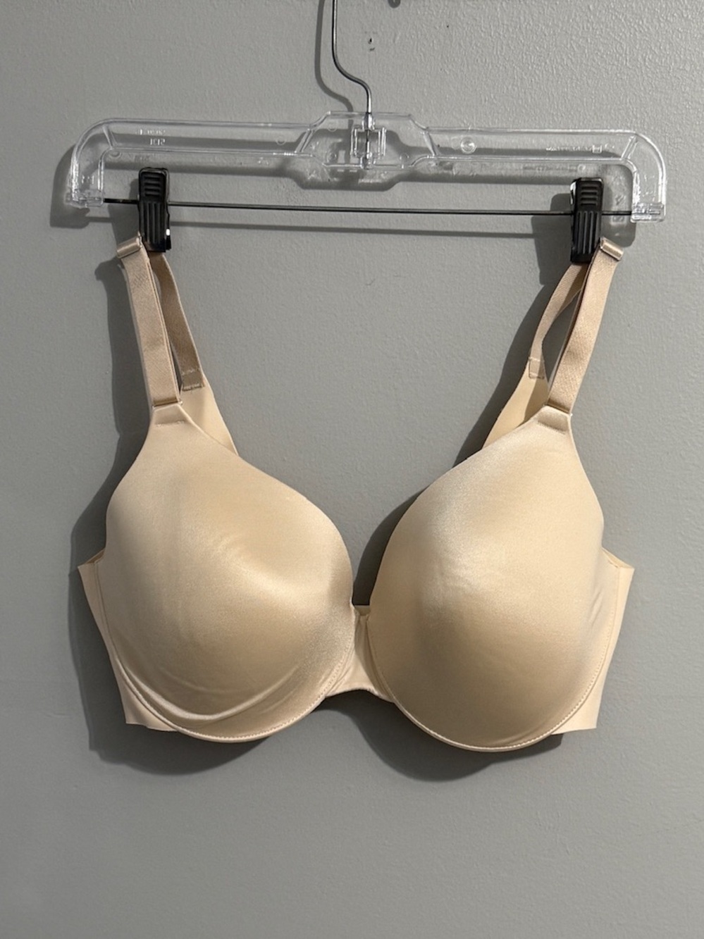 Soma Bra Womens 34DDD Vanishing Back Full Coverage Solid Beige Padded Soft